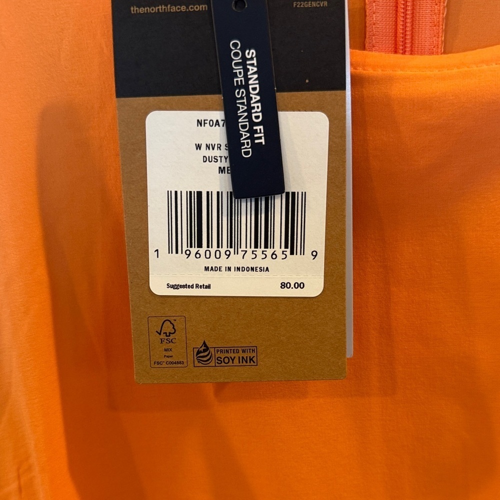 The North Face Vibrant Orange Sleeveless Dress - Picture 2 of 7